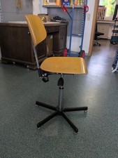 Werkstattstuhl Kontor-Loft-Stuhl Architektenstuhl  Dauphin made in West Germany