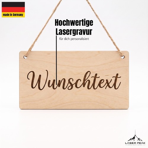 Holzschild personalisiert - holzschild,