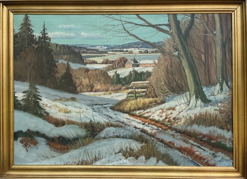 Impressionist verschneite - impressionist,