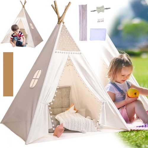Kinderzelt mit pompom - kinderzelt,