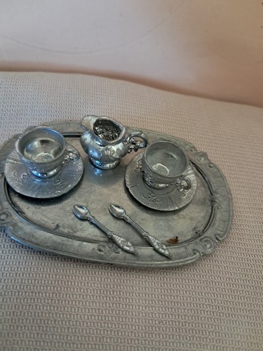 Antike puppenstube tablett - ,