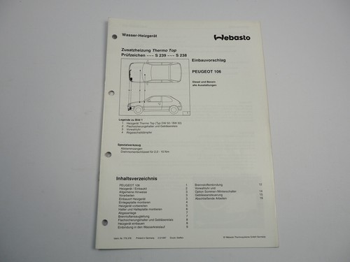Peugeot 106 einbauanleitung - peugeot,