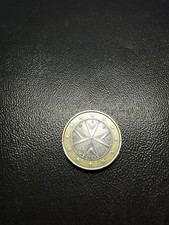 1 Euromünze 2008 Malta mit F im Stern