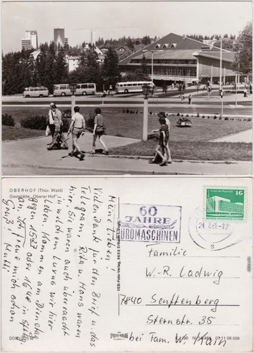 Foto ansichtskarte oberhof - ansichtskarte,