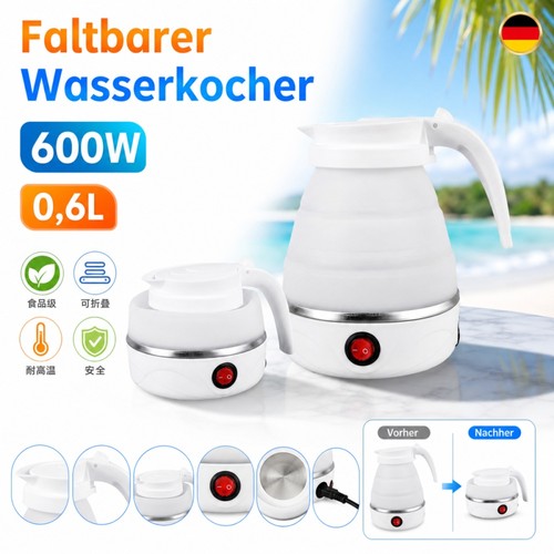 Miniwasserkocher faltbar 600ml - miniwasserkocher,
