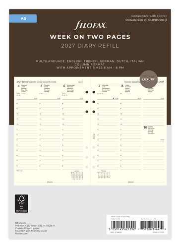 Filofax 68513 kalender - 27-68513,
