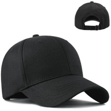 Schwarze Basecap verstellbar