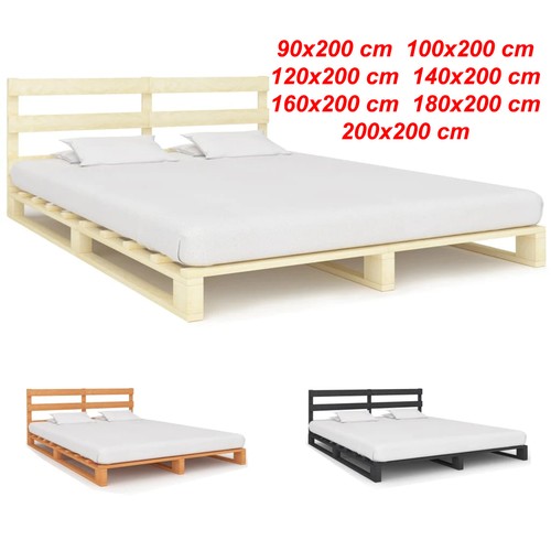 Palettenbett massivholz kiefer - palettenbett,