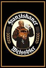 1 Blechschild mit Kordel, 20x30 cm, Franziskaner Weißbier, Bayern, Bier, wie neu