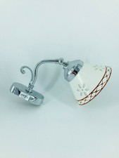 Wandleuchte Aus Poliertem Messing Chromstahl Silber Mit Keramik 1 Licht