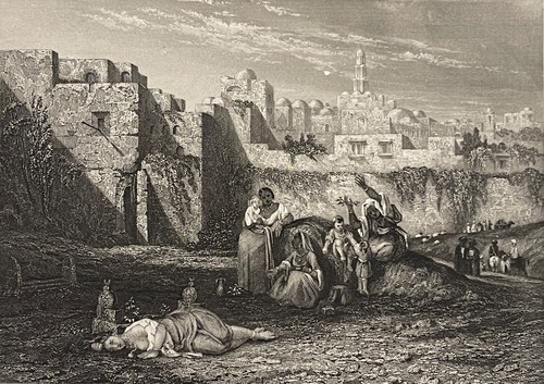 Jerusalem gravur von rouargue - jerusalem,