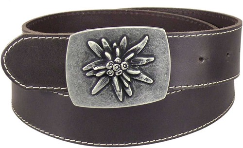 Trachtengürtel mit edelweiss - mit,