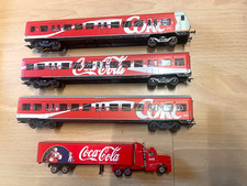 MÄRKLIN HO S-Bahnzug Coca Cola 3-tlg. nr. 4393 + Truck ohne OVP - neuwertig -