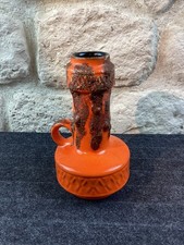 Vase 1970er Jahre Orange Lava West Germany Top Zustand