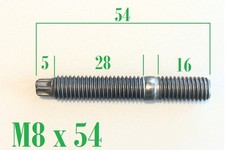 1 Stück Torx Stehbolzen M8x54