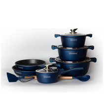 Kochtopf set _ Bratpfannen Set 13-tlg Royalty Line RL-ES2014M Blau