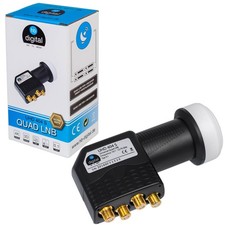 QUAD LNB SWITCH 4 TEILNEHMER LMB HB-DIGITAL UHD SCHWARZ DIREKT FULL HD 3D