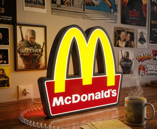 Mcdonalds led leuchtreklame - led,