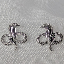 Kobra ohrstecker 925 sterling - kobra,