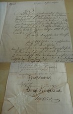 Dokument BAUTZEN 1875. Hypothekenbrief, Familie SPOTKE in PURSCHWITZ für Wehle