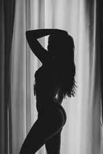 Fotografie Kunst Erotik Foto Frau s/w Photo 20x30 cm Model Akt Portrait Aktfoto