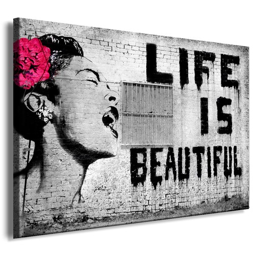 Life beautiful graffiti - life,