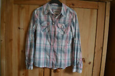 Kangaroos, Bluse, Karo, grau-rosa-mint, Gr. 36