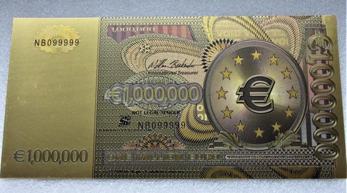 1000000 euro schein 24k - 1000000,
