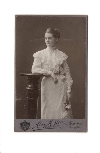 Cdv foto damenportrait feine - damenportrait,