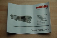 Märklin H0 Original Beschreibung Weichen Antrieb 74491 74444 74445  C-Gleis  TOP