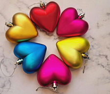 Bunter Herz Christbaumschmuck