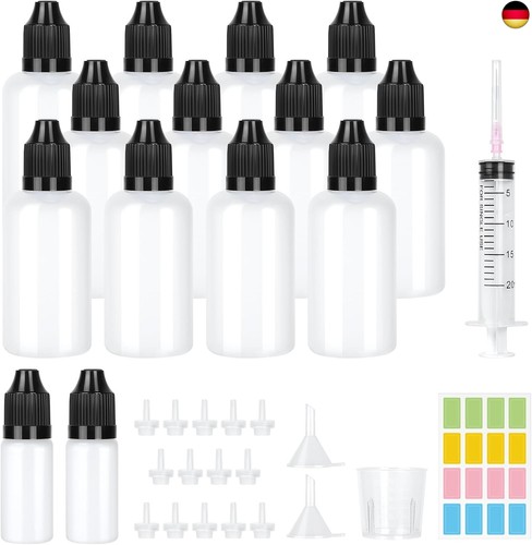 12stk liquid flaschen - flaschen, 50ml