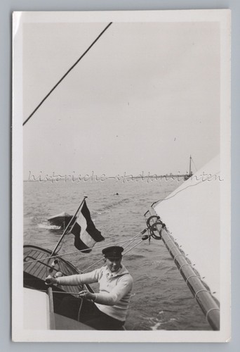 Mann beim segeln - beim, segelschiff