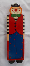 Griffelkasten, Federkästchen, Clown-Holzkasten, ca.26cm,