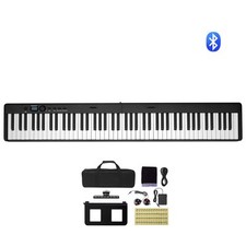 88 Tasten Digitalpiano E-Piano faltbar Keyboard Bluetooth MIDI mit Ständer