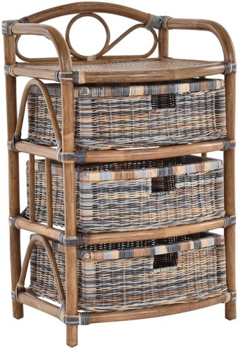 Rattan kommode mit - rattan-kommode, 3