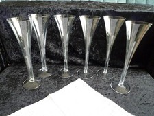 6 schlichte Sektkelche