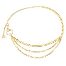 Modischer Damengürtel Gold