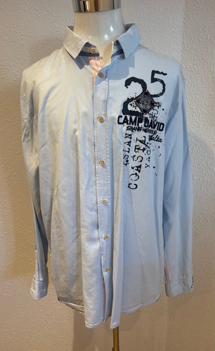 Camp david blue 3xl - 3xl,, hemd