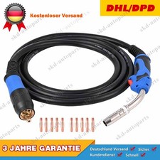 Schlauchpaket MB25 4m MIG/MAG Brenner Schutzgas Schweißen Euro & 10 Stromdüsen