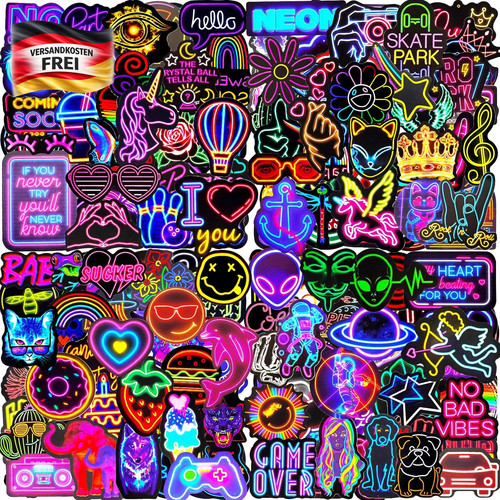 Neon vinyl aufkleber - vinyl,