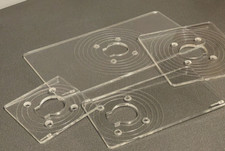 Makita Oberfräse Führungsplatten - 4er Set Acryl 5 mm Sockel für RT0700 RT0702 DRT50