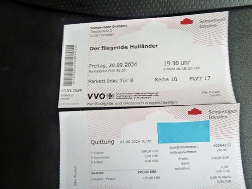 Ich biete zwei - , die