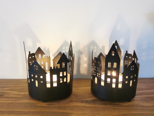 Haus windlicht - 2x,