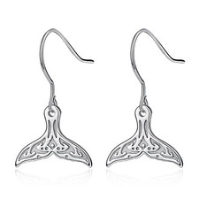 ൠ Ohrringe Wal Delfin Haifisch Flosse Walflosse 925 Sterling Silber
