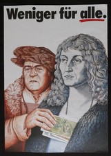 CDU Plakat 1987 Weniger