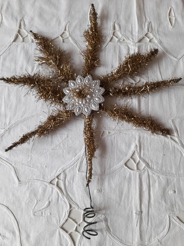 Sehr alte christbaumspitze aus - sehr,