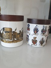 2 PORZELLAN DECKELDOSEN /