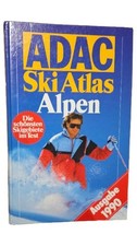 ADAC Ski Atlas Alpen 1990 Reiseführer Skigebiete Hardcover Deutsch