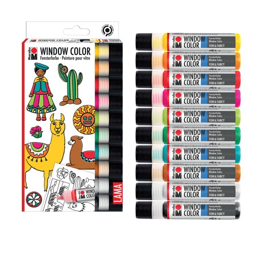 Marabu window color set lama - marabu,